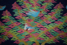 Bird Tree with Pigeons handwoven tapestry — view 2