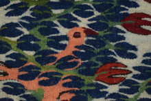 Traditional egyptian folk tapestry – hand woven wool kilim hanging art- 2.4 ft