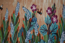 Wheat Field and Wildflowers handwoven tapestry — view 3