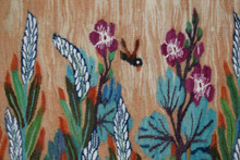 Wheat Field and Wildflowers handwoven tapestry — view 7