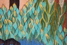 Hand woven egyptian wall hanging tapestry-folk art-2.4 ft-kilim-wall décor art