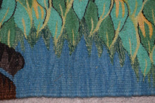 Hand woven egyptian wall hanging tapestry-folk art-2.4 ft-kilim-wall décor art