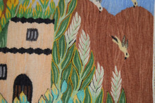 Village Houses and Fields handwoven tapestry — view 5