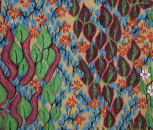 Egyptian folk art wall hanging-hand woven tapestry-2.9 ft--kilim rug home decor