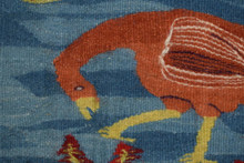 Hand woven egyptian folk art tapestry-2.5 ft- wall art hanging-kilim-home decor