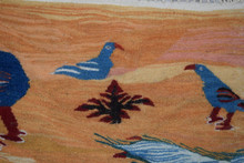 Hand woven 2.4 ft wall hanging tapestry-egyptian folk art-home decor kilim rug