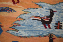Peacocks and Birds by the Water handwoven tapestry — view 3