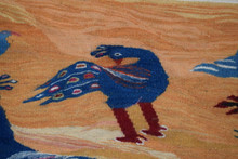 Peacocks and Birds by the Water handwoven tapestry — view 5
