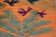 Hand woven 3 ft wall hanging tapestry-egyptian folk art-home decor kilim rug
