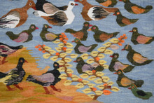 Date Palms and Ducks handwoven tapestry — view 6