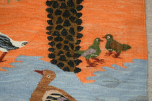 Date Palms and Ducks handwoven tapestry — view 9