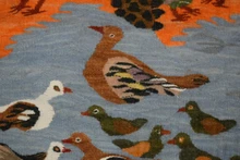 Date Palms and Ducks handwoven tapestry — view 10