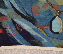 Woman in a Headscarf, after Mona Eliwa handwoven tapestry — view 6
