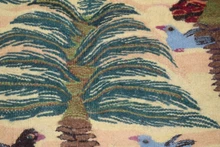 Egyptian kilim rug home decor- 3.7 ft-hand woven tapestry-folk art wall hanging