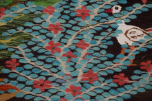 Tall Flower Garden with Birds handwoven tapestry — view 5