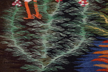 Tall Flower Garden with Birds handwoven tapestry — view 6