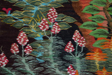 Tall Flower Garden with Birds handwoven tapestry — view 7