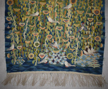 Sunflower Field with Doves handwoven tapestry — view 4