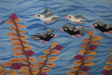 Tree of Birds with Peacocks handwoven tapestry — view 6
