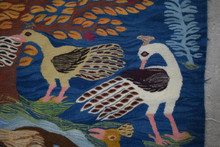 Tree of Birds with Peacocks handwoven tapestry — view 8