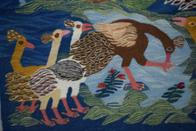 Tree of Birds with Peacocks handwoven tapestry — view 9