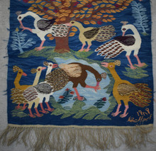 Tree of Birds with Peacocks handwoven tapestry — view 4