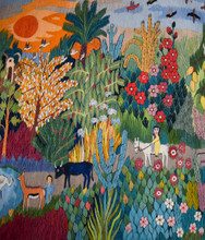 Custom Egyptian tapestry commission, grand 8 ft and up — example of a past piece — detail 4
