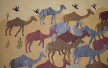 Camel Caravan handwoven tapestry — view 3