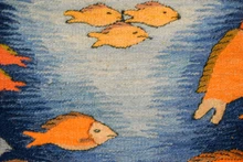 Underwater Fish and Coral handwoven tapestry — view 9