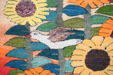 Sunflowers at Sunset handwoven tapestry — view 6