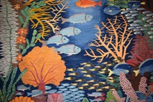 Coral Reef handwoven tapestry — view 12