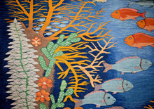 Coral Reef handwoven tapestry — view 14