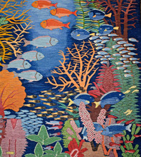 Coral Reef handwoven tapestry — view 13