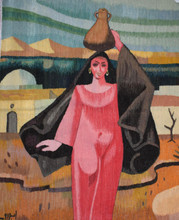 Water Carrier handwoven tapestry — view 2
