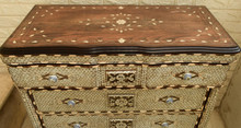 Vintage Syrian Mother of Pearl Chest of Drawers — view 3