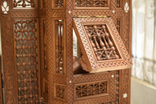 Syrian Mother of Pearl Inlay Screen 71″