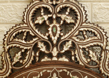 Syrian Mother of Pearl Inlay Mirror 48″