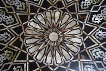 Moroccan Mother of Pearl and Bone Side Table — view 5
