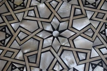 Moroccan Mother of Pearl Inlay Side Table 28×20″