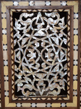 Mother of Pearl Accent Table, Rosette Top — view 9