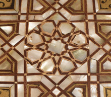 Moroccan Mother of Pearl Inlay Side Table 29.5″