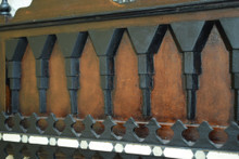 Vintage Syrian Inlaid Mirror Frame — view 4