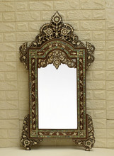 Syrian Mother of Pearl Inlay Mirror 46×23″