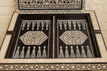 Moroccan Mother of Pearl Inlay Side Table 25″