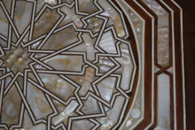 Moroccan Mother of Pearl Inlay Side Table 26″