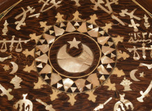 Moroccan Mother of Pearl Inlay Side Table 28×16″