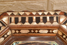 Moroccan Mother of Pearl Inlay Side Table 28×16″