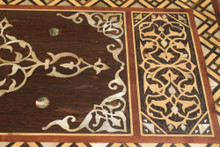 Moroccan Mother of Pearl Chest 15×13″ Medallion Lid