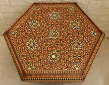 Moroccan Inlay Side Table 20 in Square — detail 4
