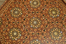 Square Mother of Pearl Inlay Side Table — view 6